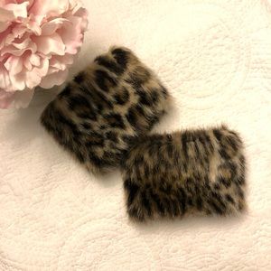 Leopard Fur Cuff Links